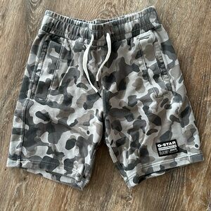 G-Star Originals Raw Denim Camouflage Camo Athletic Shorts Grey Tan Men S
